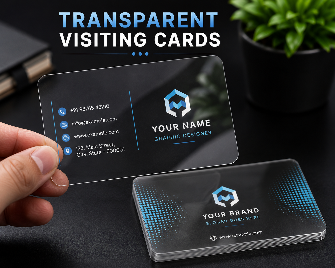Transparent Visiting Cards