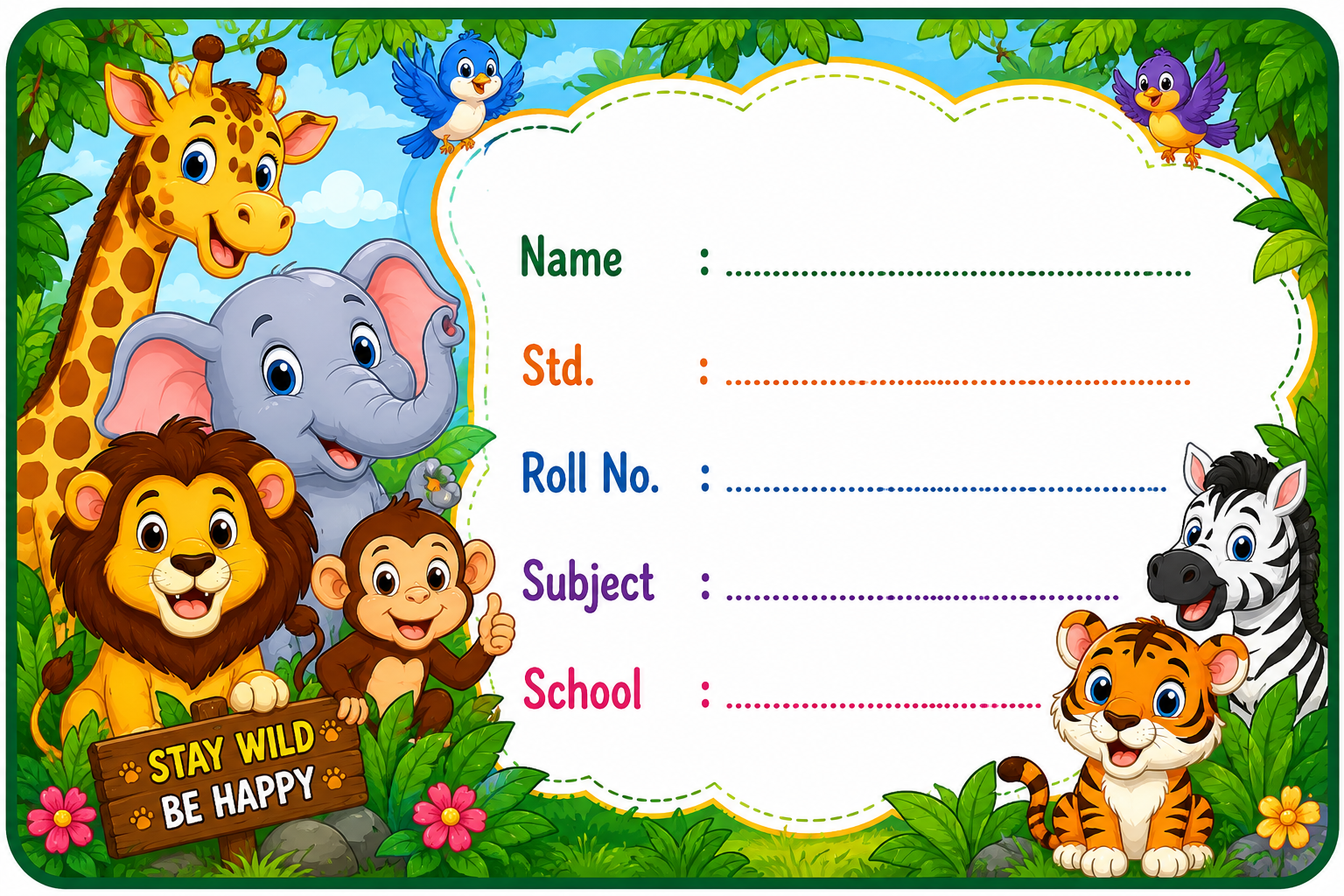 Animal Theme Stickers