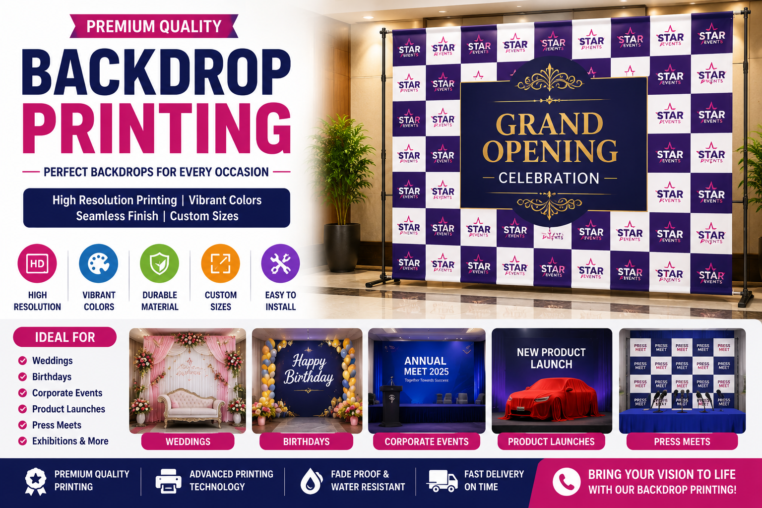 Backdrop Printing