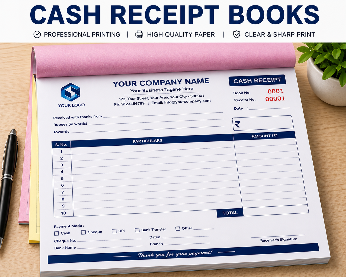 Cash Receipt Books