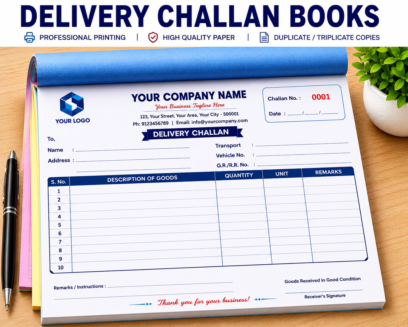 Delivery Challan Books