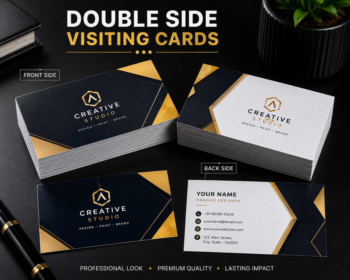 Double Side Visiting Cards