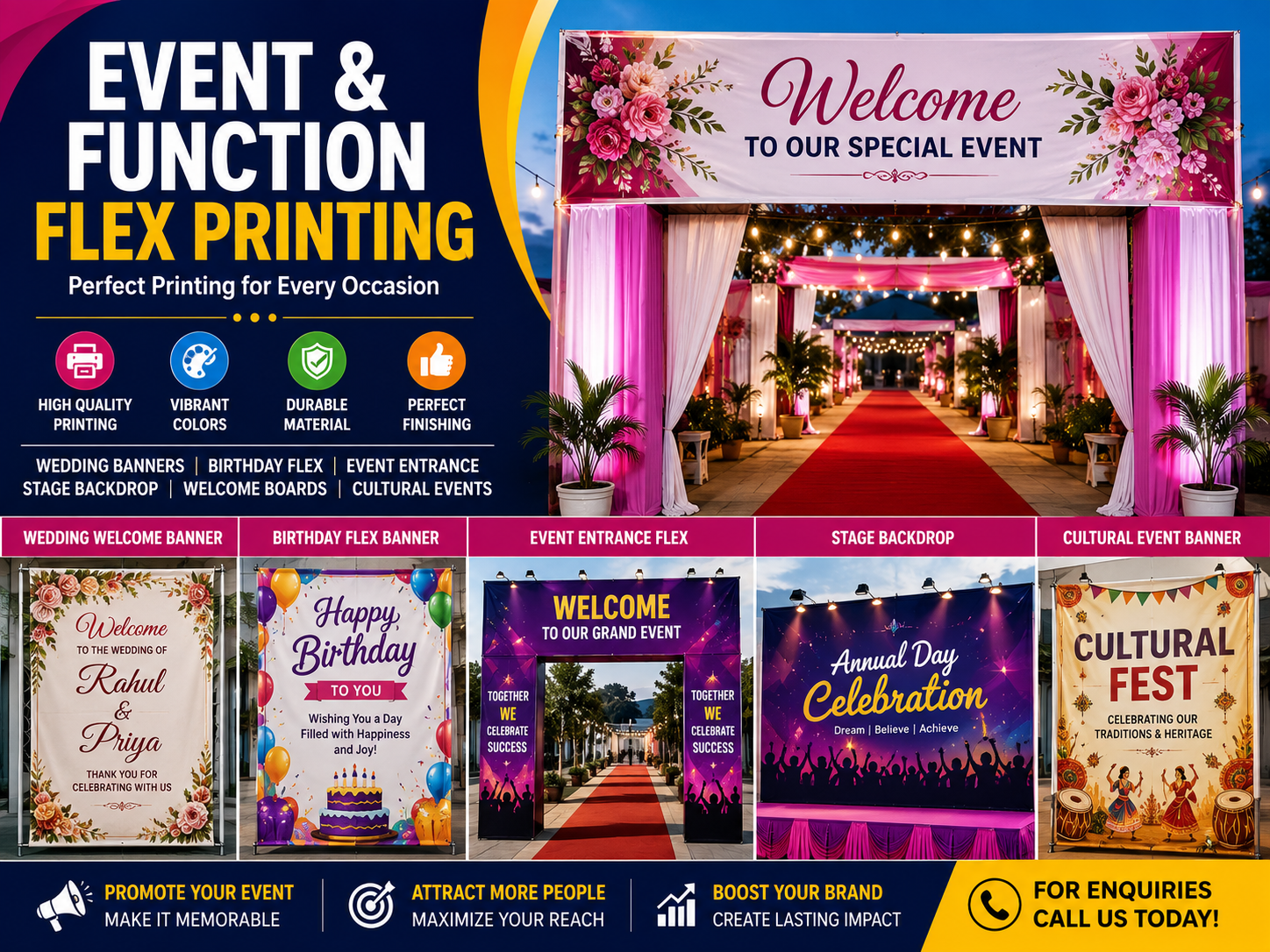 Event & Function Flex Printing