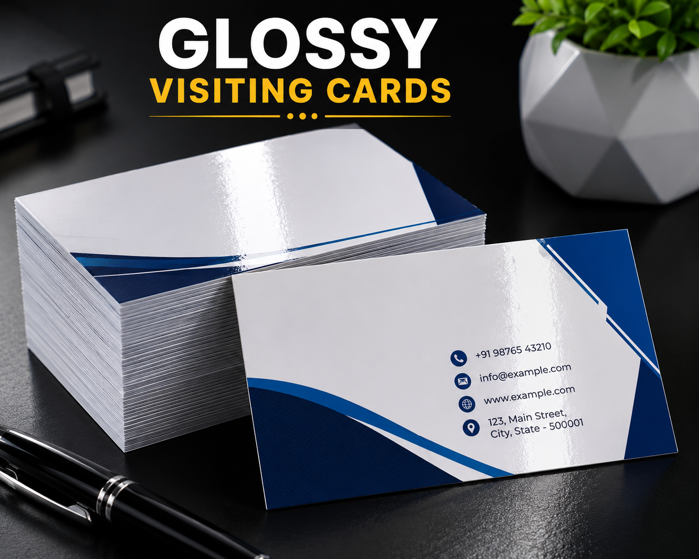 Glossy Visiting Cards
