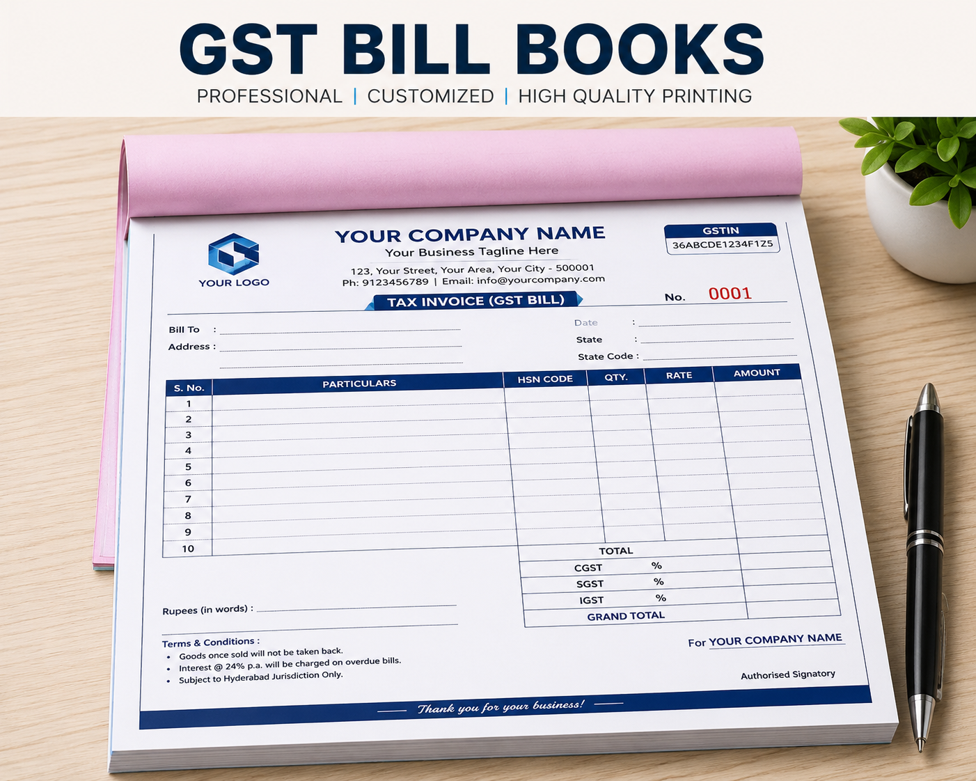GST Bill Books