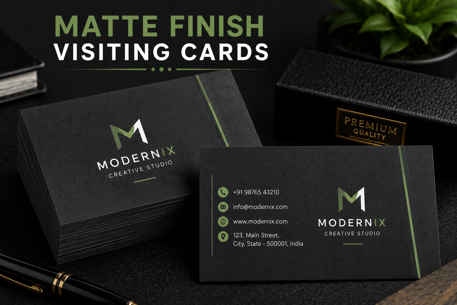Matte Finish Visiting Cards