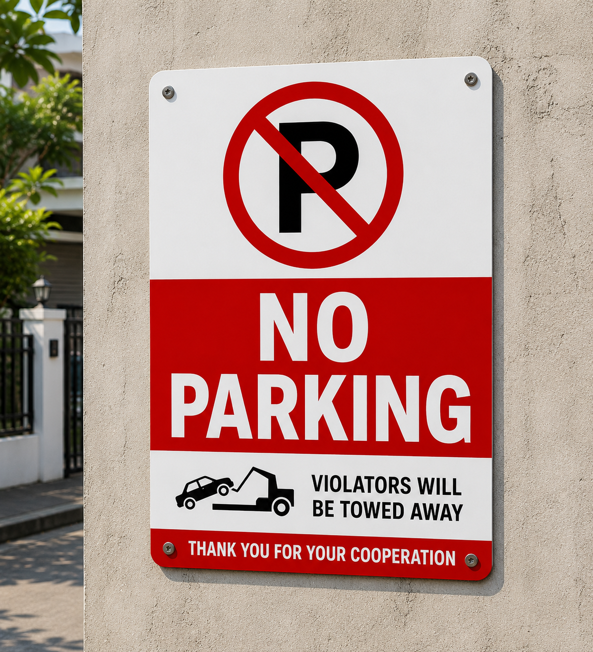 No Parking Flute Boards
