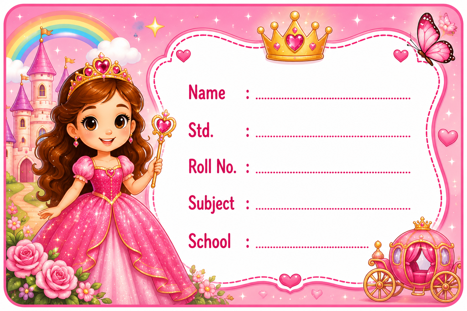 Princess Theme Stickers