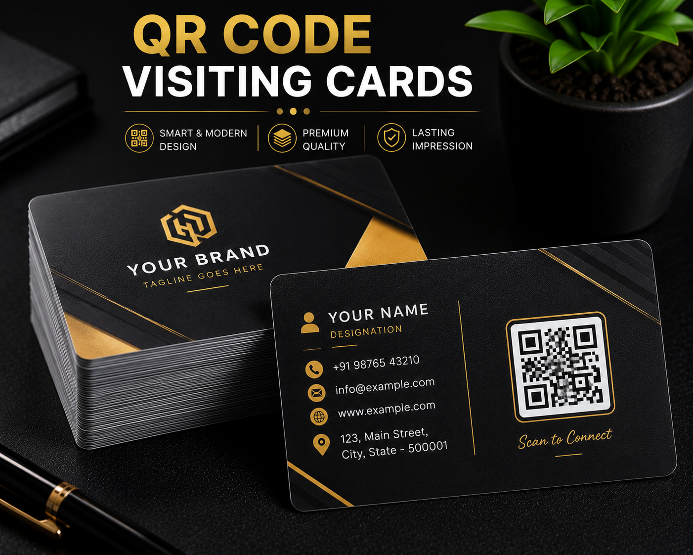 QR Code Visiting Cards