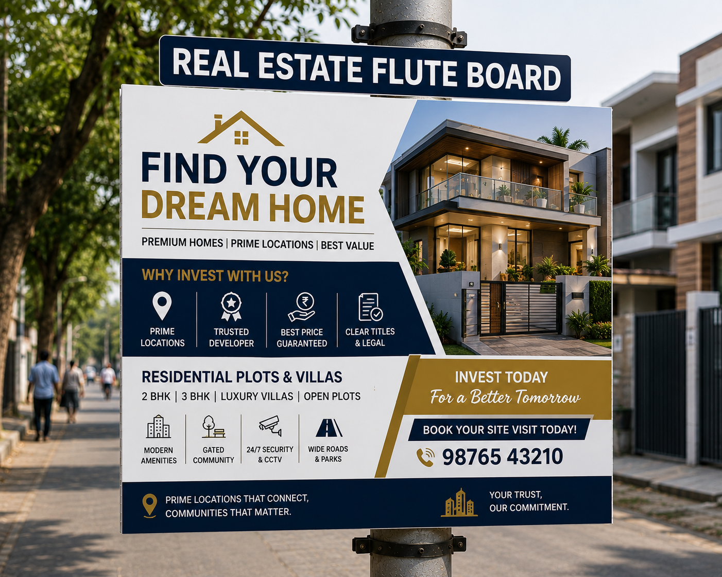 Real Estate Flute Boards