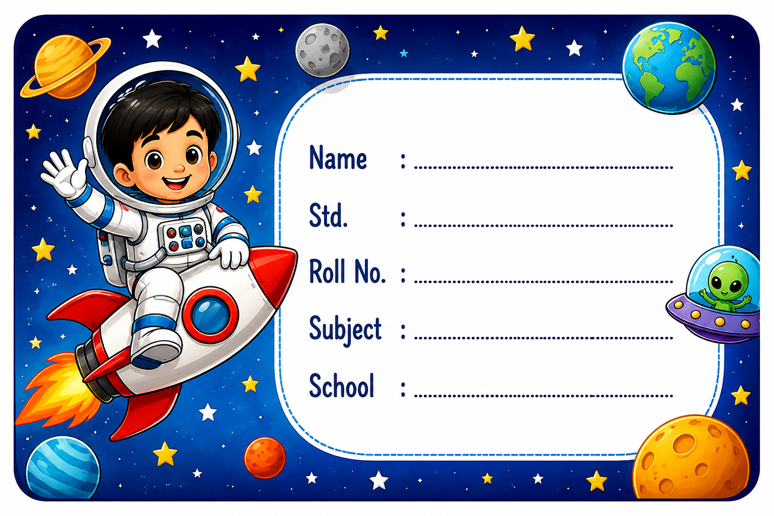 Space Theme Stickers