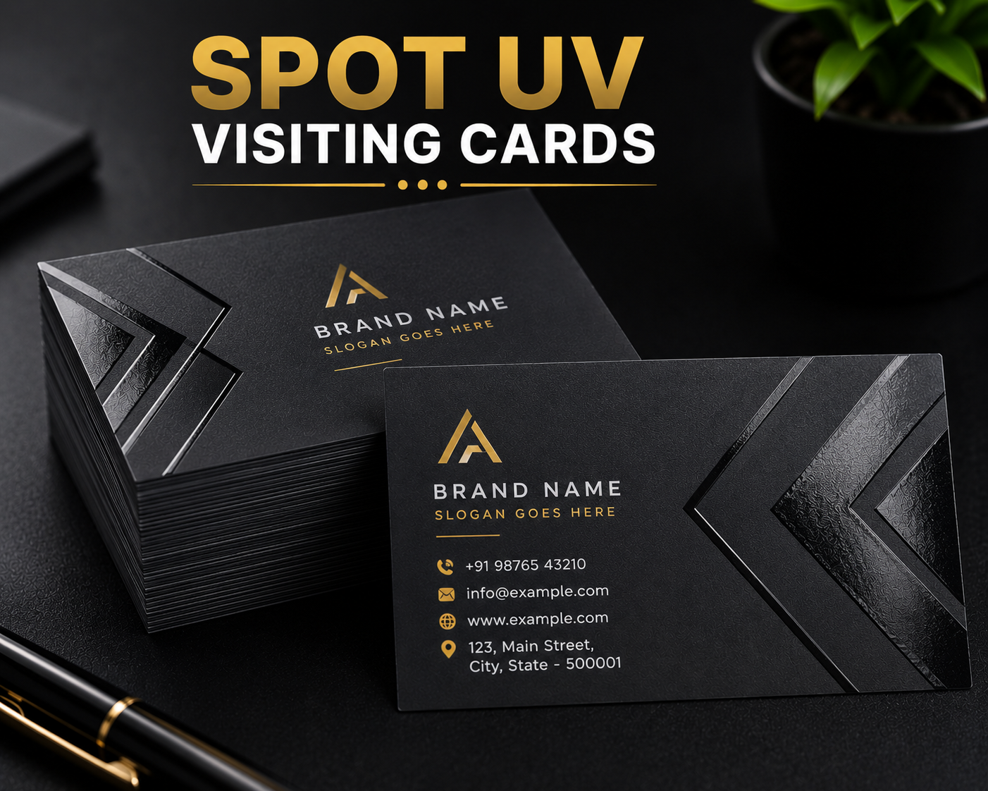Spot UV Visiting Cards