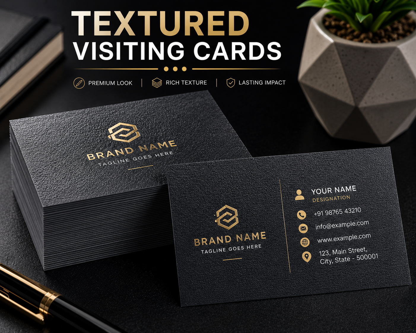 Textured Visiting Cards