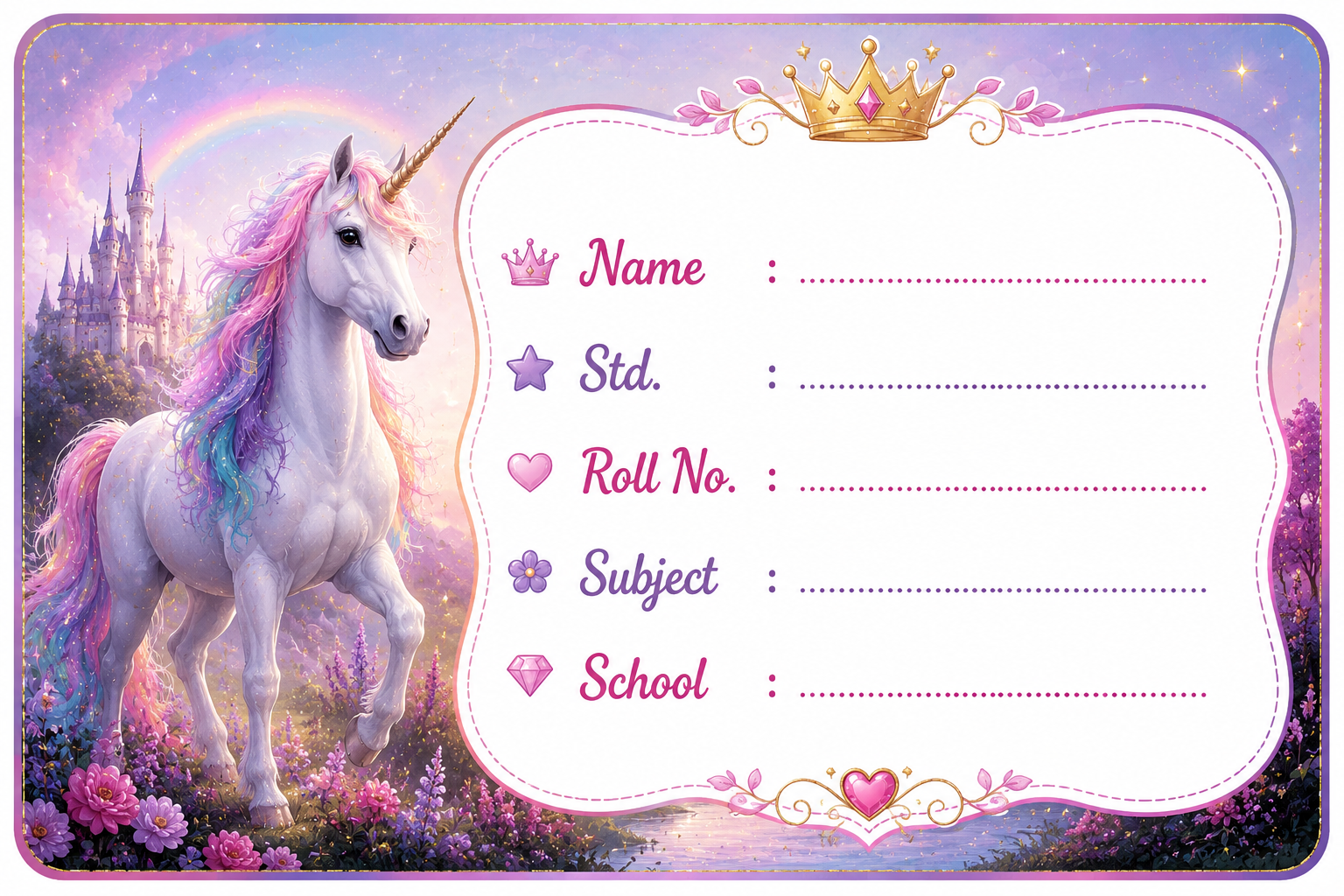 Unicorn Theme Stickers