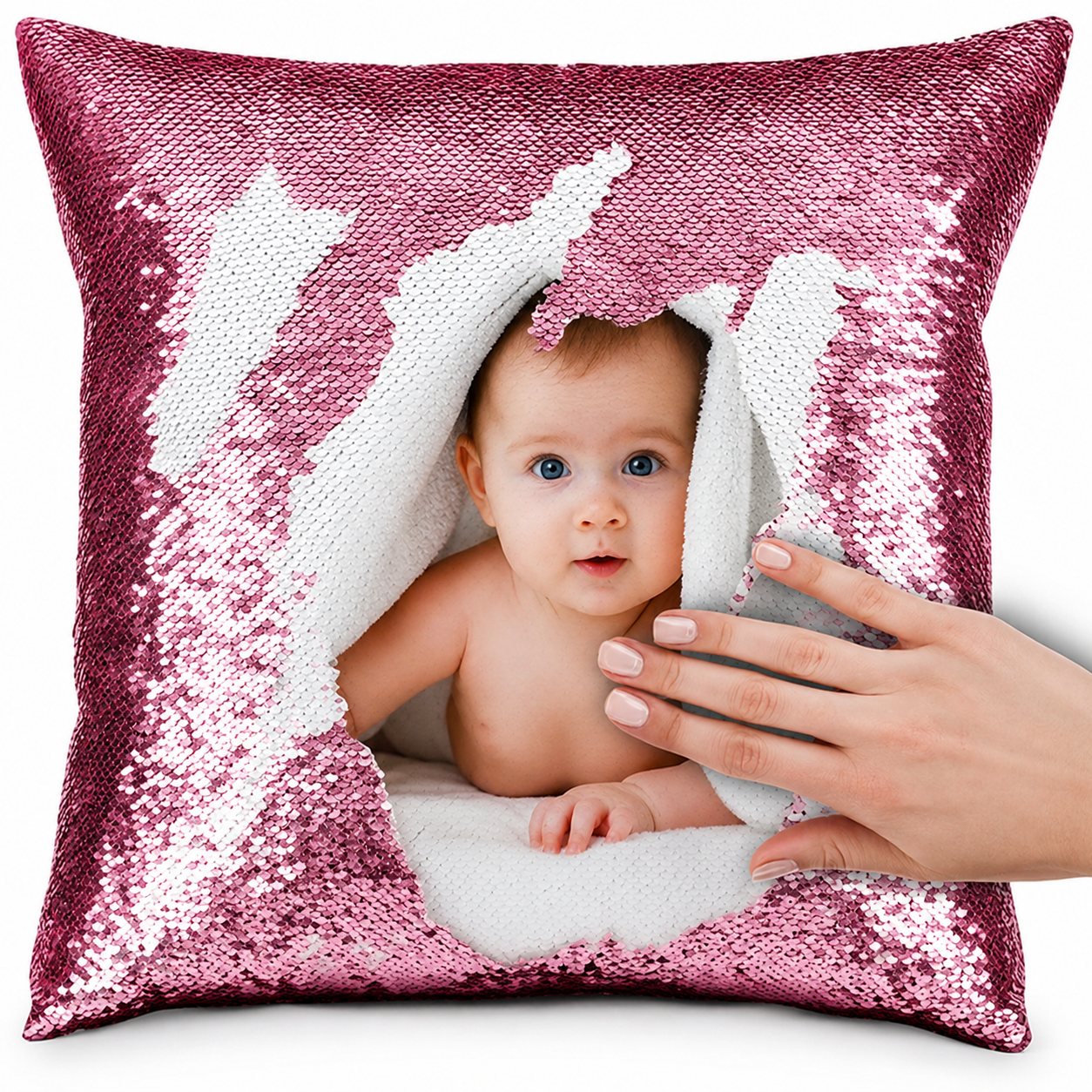 Magic Sequin Photo Pillow