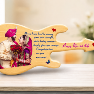 Basic Guitar Wooden photo Frame