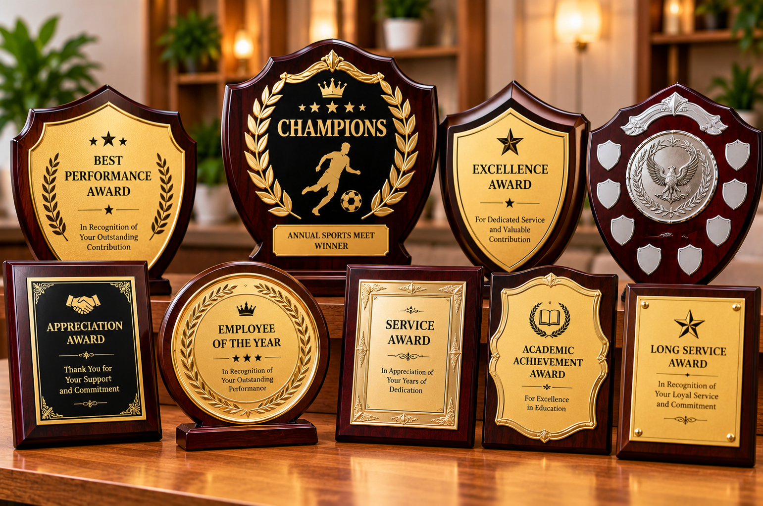 Plaques and Shields