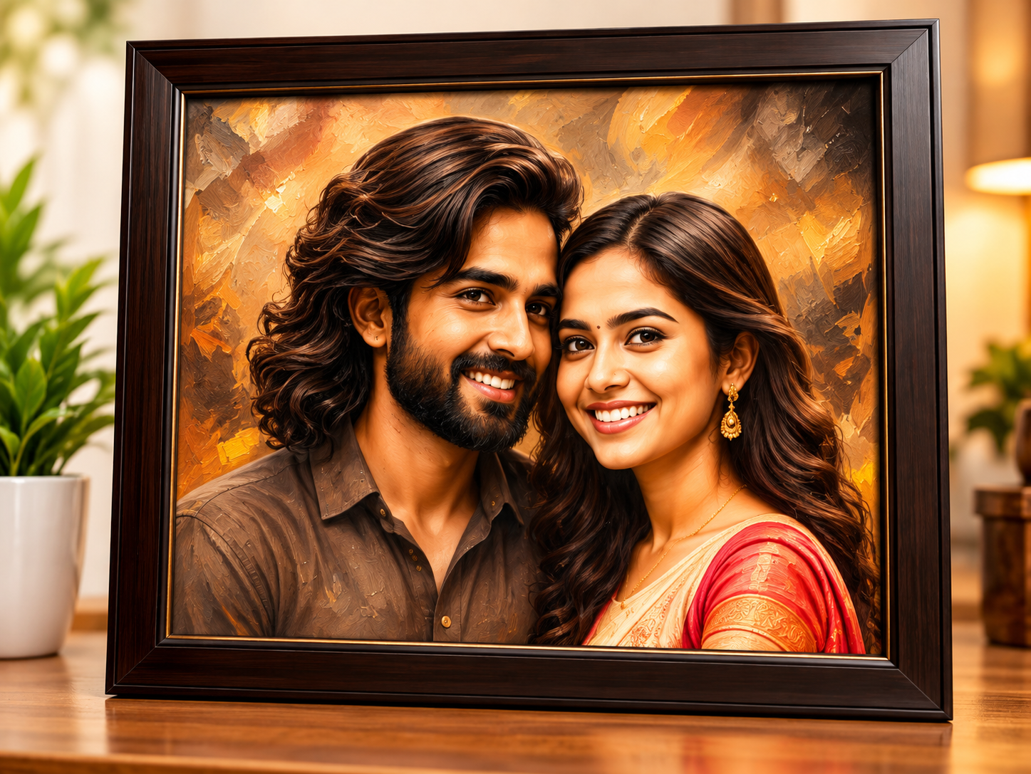 Oil Painting Photo Frame
