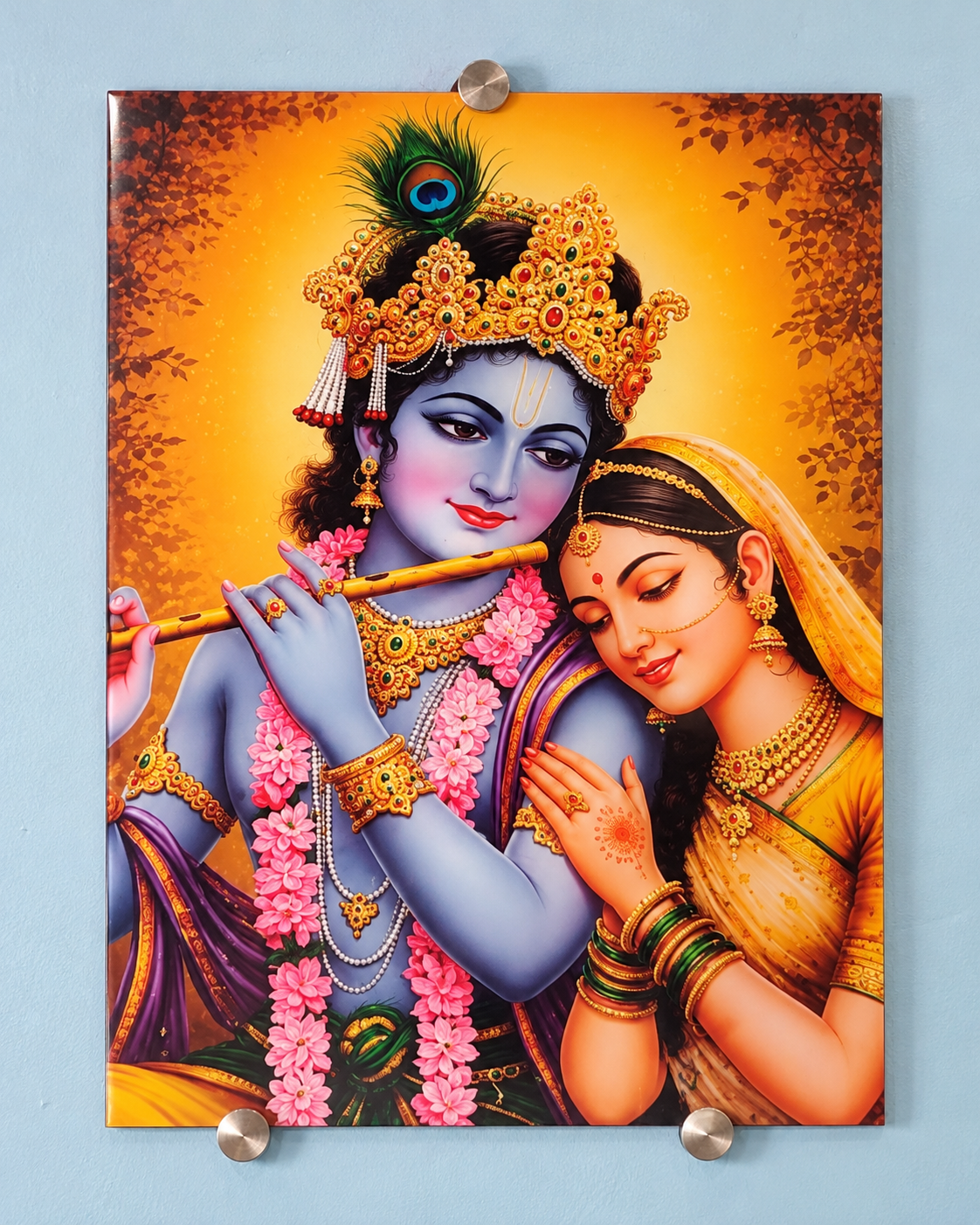 Radha Krishna Devotional Frame