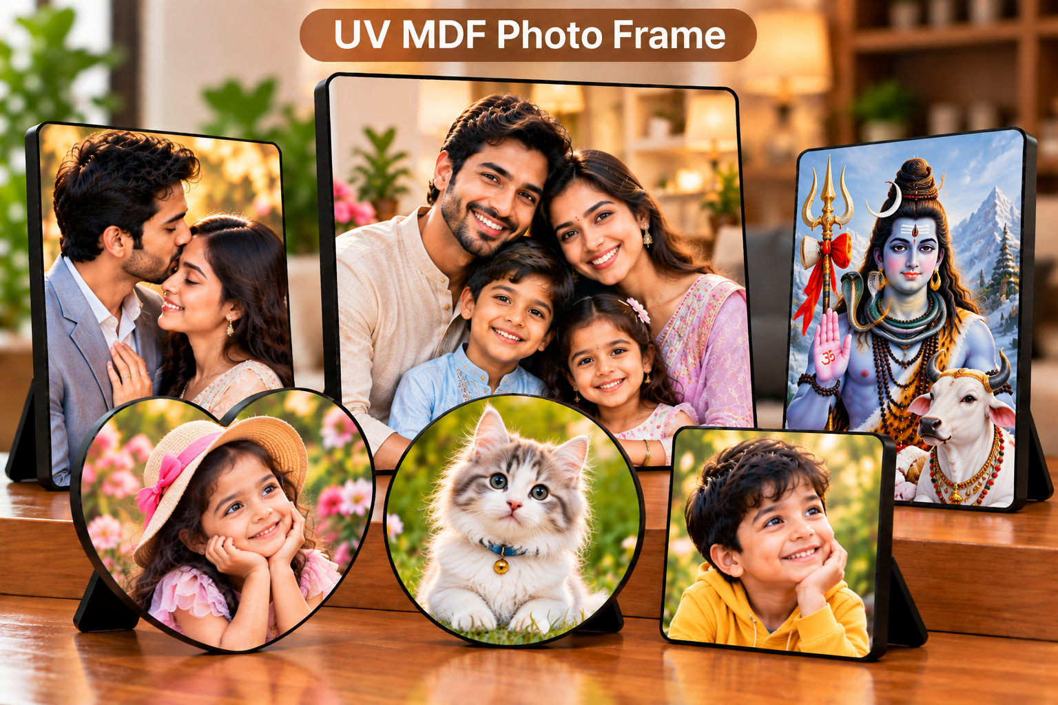 UV MDF Photo Frames